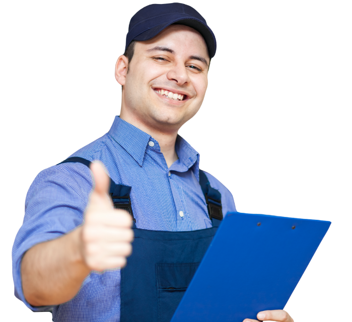 Purcell Heating and Air Ltd technician giving thumbs up – HVAC & Furnace Repair Services in Calgary