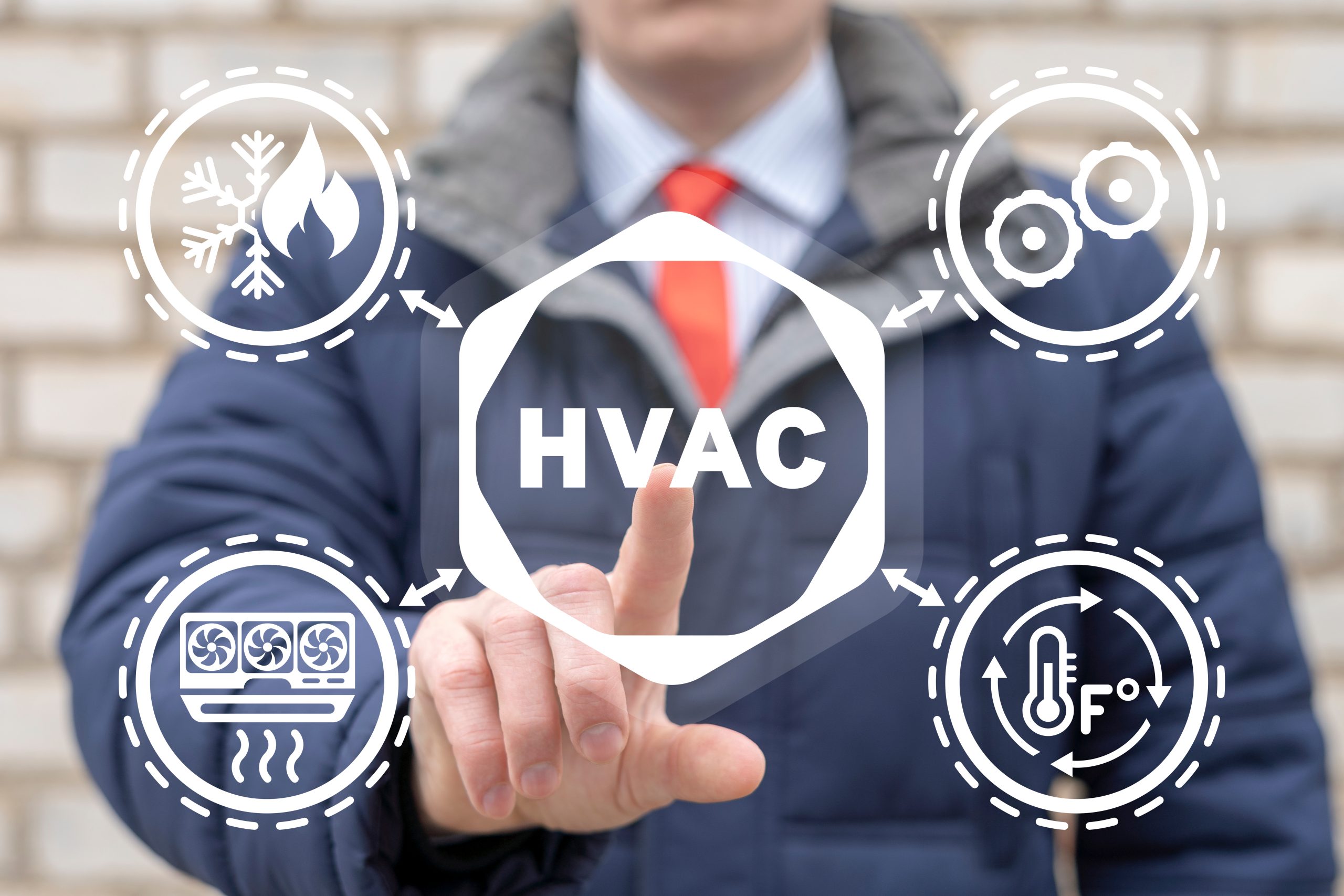Purcell Heating and Air Ltd technician selecting HVAC & Furnace Repair Services in Calgary