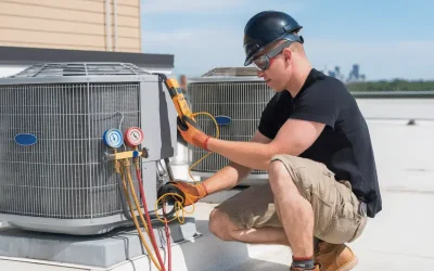 outdoor air conditioning condenser